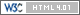 Valid HTML 4.01 Transitional